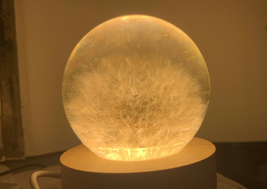 Kaufe bei AlpArtig ein wunderschönes Einzelstück eine Pusteblume Lampe