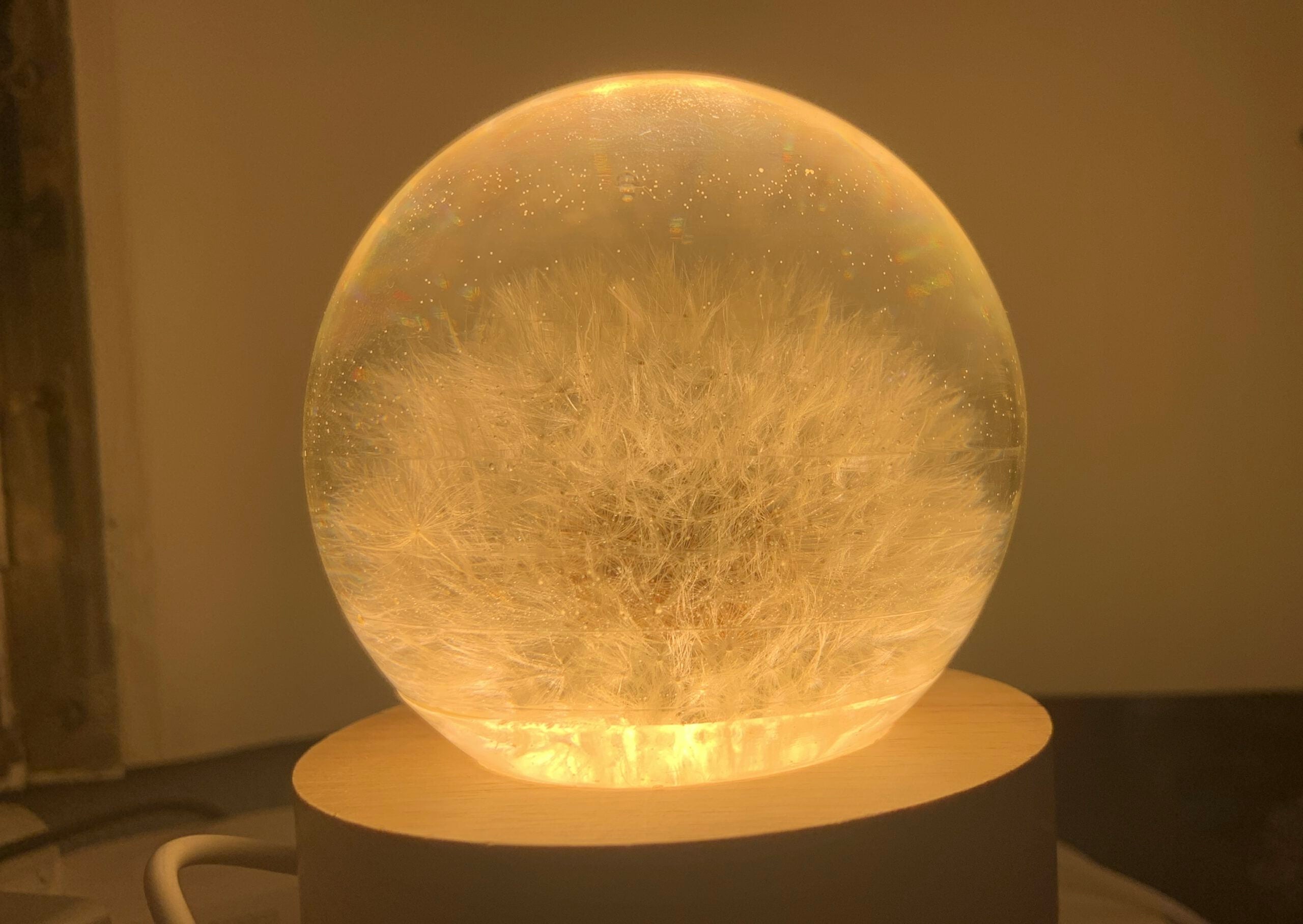 Kaufe bei AlpArtig ein wunderschönes Einzelstück eine Pusteblume Lampe